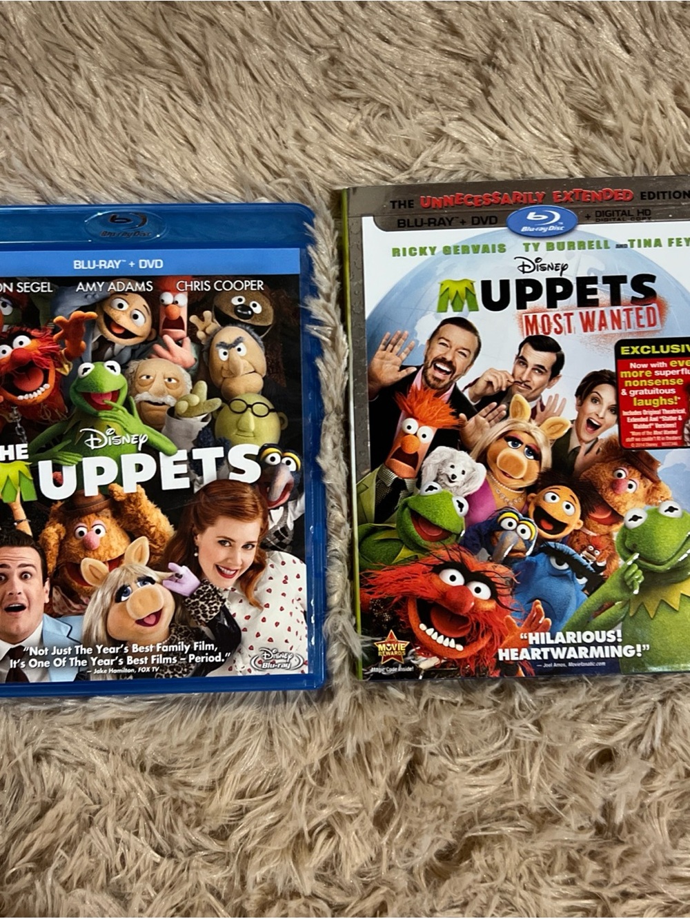 Disney The Muppets & Muppets Most Wanted Blu-ray Bundle